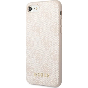 Hurtownia GSM - Case Guess GUHCI8G4GFPI Apple iPhone SE 2022/2020/8/7 rosa/pink Hartschale 4G Metal Gold Logo - GUE1823PNK - {ean13} - Hurt