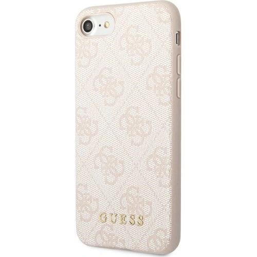 Etui Guess GUHCI8G4GFPI Apple iPhone SE 2022/2020/8/7 różowy/pink hard case 4G Metal Gold Logo