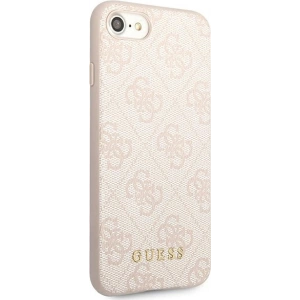 Hurtownia GSM - Case Guess GUHCI8G4GFPI Apple iPhone SE 2022/2020/8/7 rosa/pink Hartschale 4G Metal Gold Logo - GUE1823PNK - {ean13} - Hurt