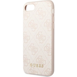 Hurtownia GSM - Case Guess GUHCI8G4GFPI Apple iPhone SE 2022/2020/8/7 rosa/pink Hartschale 4G Metal Gold Logo - GUE1823PNK - {ean13} - Hurt