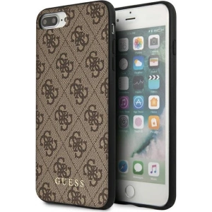 Hurtownia GSM - Etui Guess GUHCI8LG4GFBR Apple iPhone 8/7 Plus brązowy/brown hard case 4G Metal Gold Logo - GUE1824BR - {ean13} - Hurt