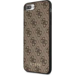 Hurtownia GSM - Etui Guess GUHCI8LG4GFBR Apple iPhone 8/7 Plus brązowy/brown hard case 4G Metal Gold Logo - GUE1824BR - {ean13} - Hurt