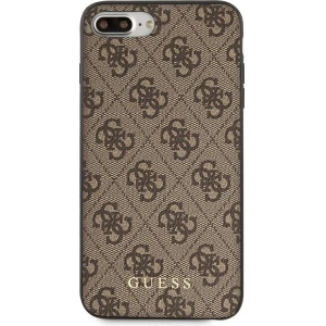 Hurtownia GSM - Etui Guess GUHCI8LG4GFBR Apple iPhone 8/7 Plus brązowy/brown hard case 4G Metal Gold Logo - GUE1824BR - {ean13} - Hurt