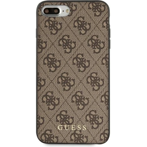 Etui Guess GUHCI8LG4GFBR Apple iPhone 8/7 Plus brązowy/brown hard case 4G Metal Gold Logo