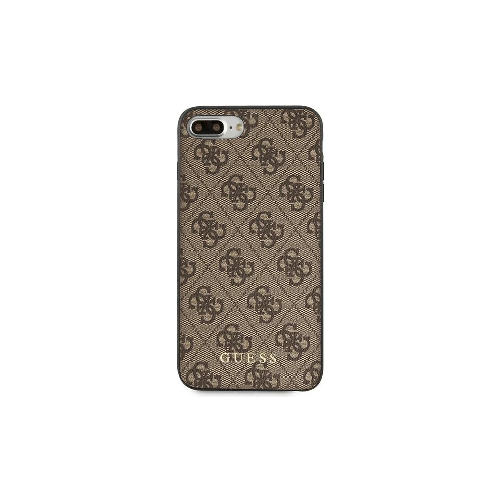 Hurtownia GSM - Etui Guess GUHCI8LG4GFBR Apple iPhone 8/7 Plus hnědý/brown tvrdý kryt 4G Metal Gold Logo - GUE1824BR - {ean13} - Hurt