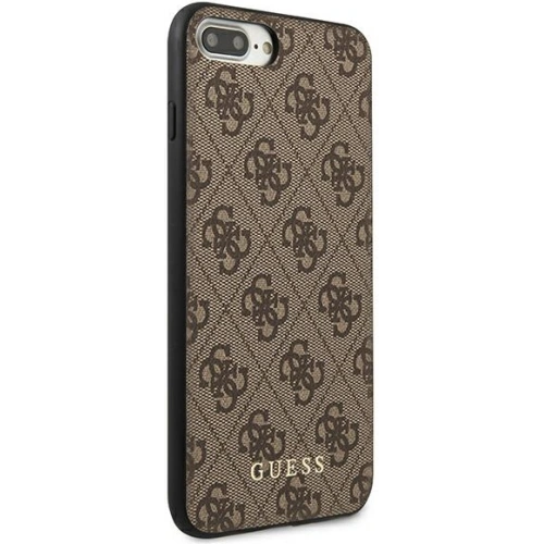 Etui Guess GUHCI8LG4GFBR Apple iPhone 8/7 Plus brązowy/brown hard case 4G Metal Gold Logo