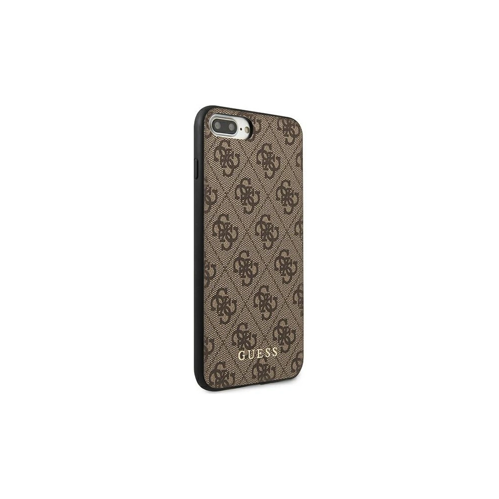 Hurtownia GSM - Etui Guess GUHCI8LG4GFBR Apple iPhone 8/7 Plus hnědý/brown tvrdý kryt 4G Metal Gold Logo - GUE1824BR - {ean13} - Hurt