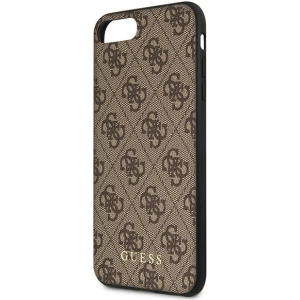 Hurtownia GSM - Etui Guess GUHCI8LG4GFBR Apple iPhone 8/7 Plus hnědý/brown tvrdý kryt 4G Metal Gold Logo - GUE1824BR - {ean13} - Hurt