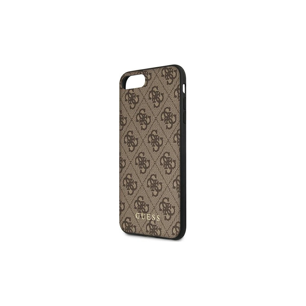 Hurtownia GSM - Etui Guess GUHCI8LG4GFBR Apple iPhone 8/7 Plus hnědý/brown tvrdý kryt 4G Metal Gold Logo - GUE1824BR - {ean13} - Hurt