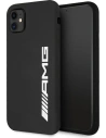 Etui Mercedes AMG AMHCN61SGLBGN Apple iPhone 11 czarny/black hardcase Silicone Big Logo