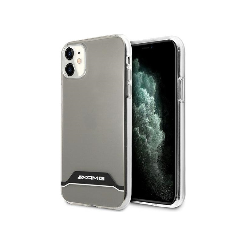 Mercedes Distributor - 3666339014568 - MRS049CL - Mercedes AMG AMHCN61TCBW Apple iPhone 11 transparent hardcase Electroplate Black&White - B2B homescreen
