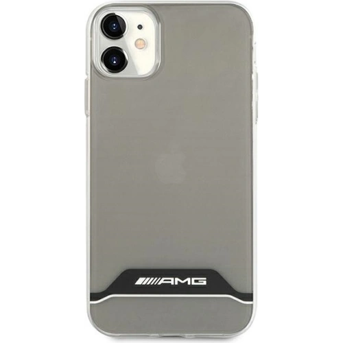 Etui Mercedes AMG AMHCN61TCBW Apple iPhone 11 przezroczysty/transparent hardcase Electroplate Black&White