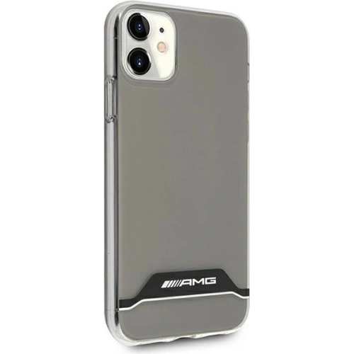 Etui Mercedes AMG AMHCN61TCBW Apple iPhone 11 przezroczysty/transparent hardcase Electroplate Black&White