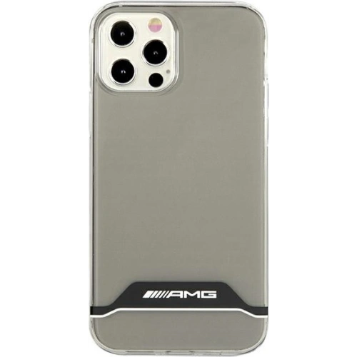 Etui Mercedes AMG AMHCP12MTCBW Apple iPhone 12/12 Pro przezroczysty/transparent hardcase Electroplate Black&White