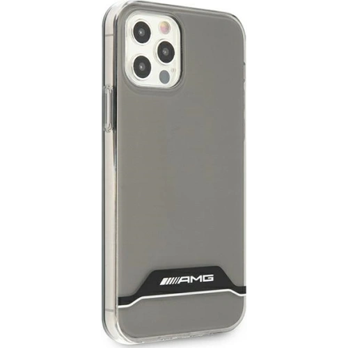 Etui Mercedes AMG AMHCP12MTCBW Apple iPhone 12/12 Pro przezroczysty/transparent hardcase Electroplate Black&White