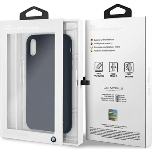 Etui BMW BMHCI61SILNA Apple iPhone XR granatowy/navy hardcase Silicone Signature