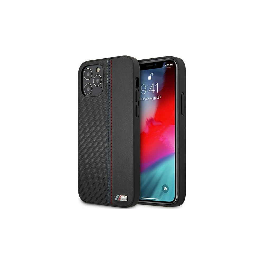 Hurtownia GSM - Etui BMW BMHCP12LMOCABK Apple iPhone 12 Pro Max černý/black hardcase Carbon Tricolor - BMW293BLK - {ean13} - Hurt