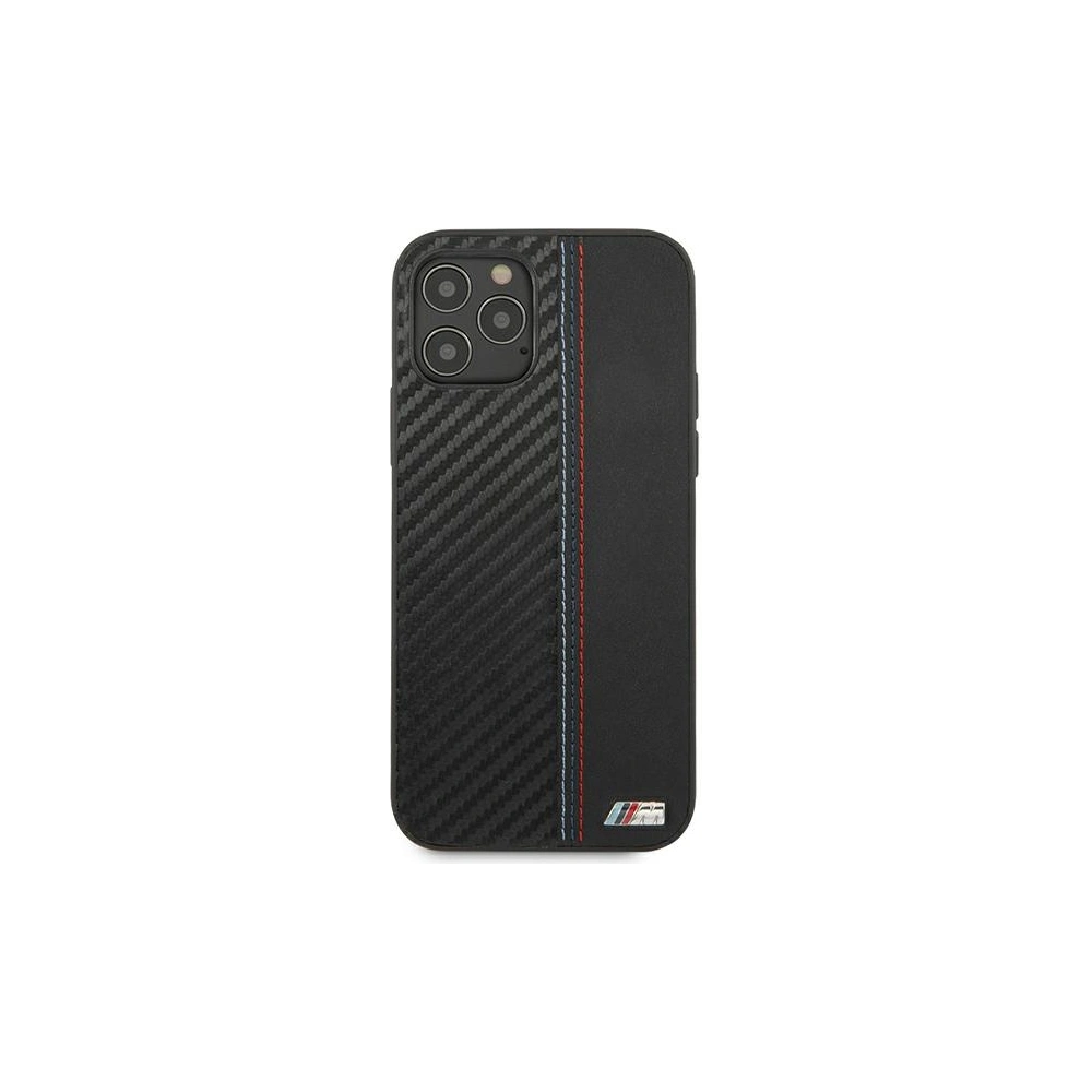 Hurtownia GSM - Etui BMW BMHCP12LMOCABK Apple iPhone 12 Pro Max černý/black hardcase Carbon Tricolor - BMW293BLK - {ean13} - Hurt