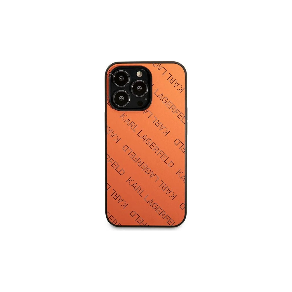 Hurtownia GSM - Etui Karl Lagerfeld KLHCP13LPTLO Apple iPhone 13 Pro hardcase oranžový/orange Perforated Allover - KLD956ORG - {ean13} - Hurt