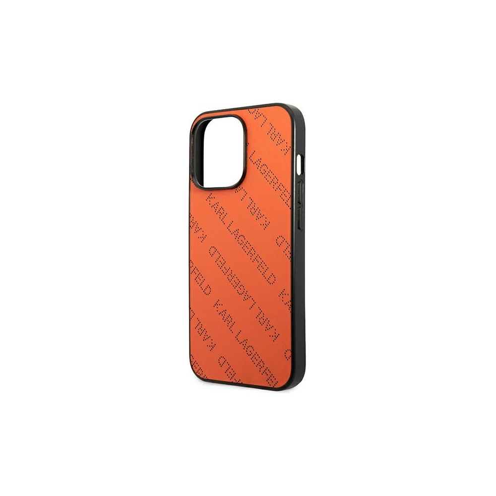 Hurtownia GSM - Etui Karl Lagerfeld KLHCP13LPTLO Apple iPhone 13 Pro hardcase oranžový/orange Perforated Allover - KLD956ORG - {ean13} - Hurt
