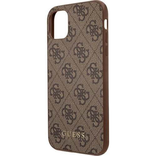 Etui Guess GUHCN58G4GFBR Apple iPhone 11 Pro brązowy/brown hard case 4G Metal Gold Logo