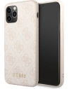 Etui Guess GUHCN58G4GFPI Apple iPhone 11 Pro růžový/pink tvrdý obal 4G Metal Gold Logo