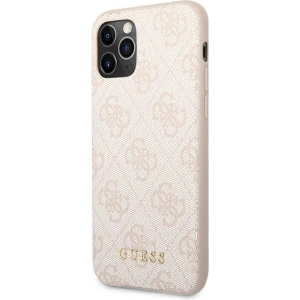 Hurtownia GSM - Etui Guess GUHCN58G4GFPI Apple iPhone 11 Pro růžový/pink tvrdý obal 4G Metal Gold Logo - GUE1826PNK - {ean13} - Hurt