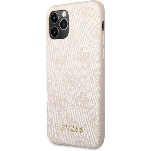 Etui Guess GUHCN58G4GFPI Apple iPhone 11 Pro różowy/pink hard case 4G Metal Gold Logo