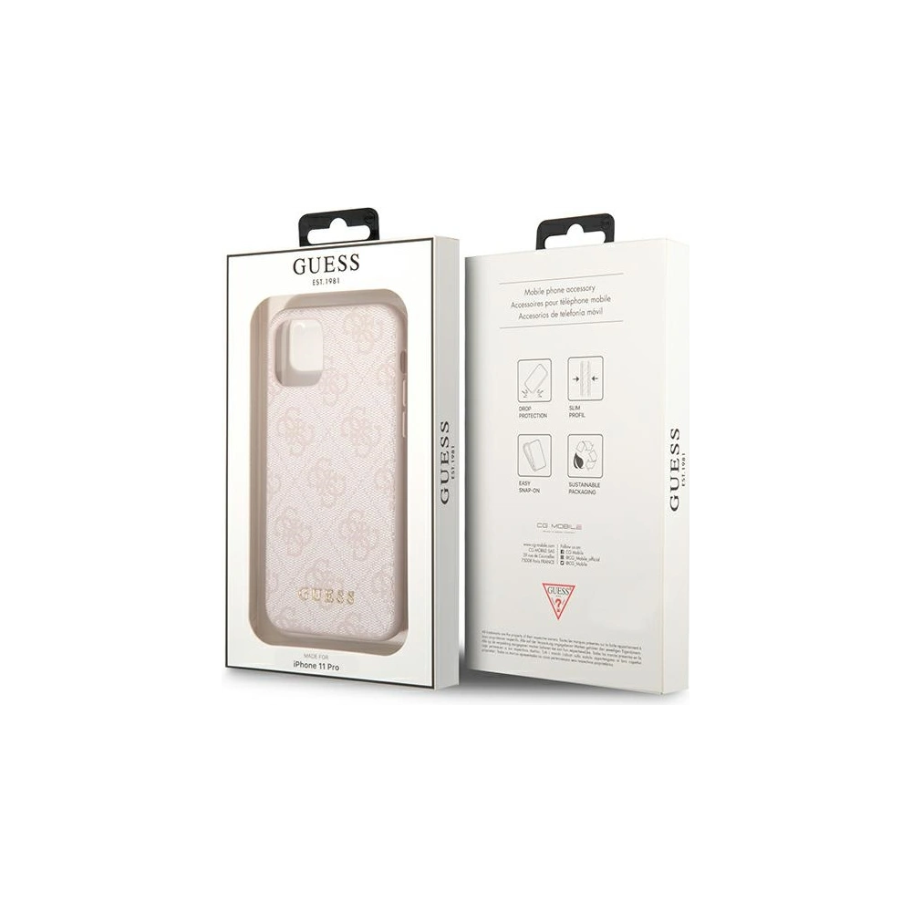 Hurtownia GSM - Etui Guess GUHCN58G4GFPI Apple iPhone 11 Pro różowy/pink hard case 4G Metal Gold Logo - GUE1826PNK - {ean13} - Hurt