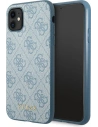 Etui Guess GUHCN61G4GFBL Apple iPhone 11 niebieski/blue hard case 4G Metal Gold Logo