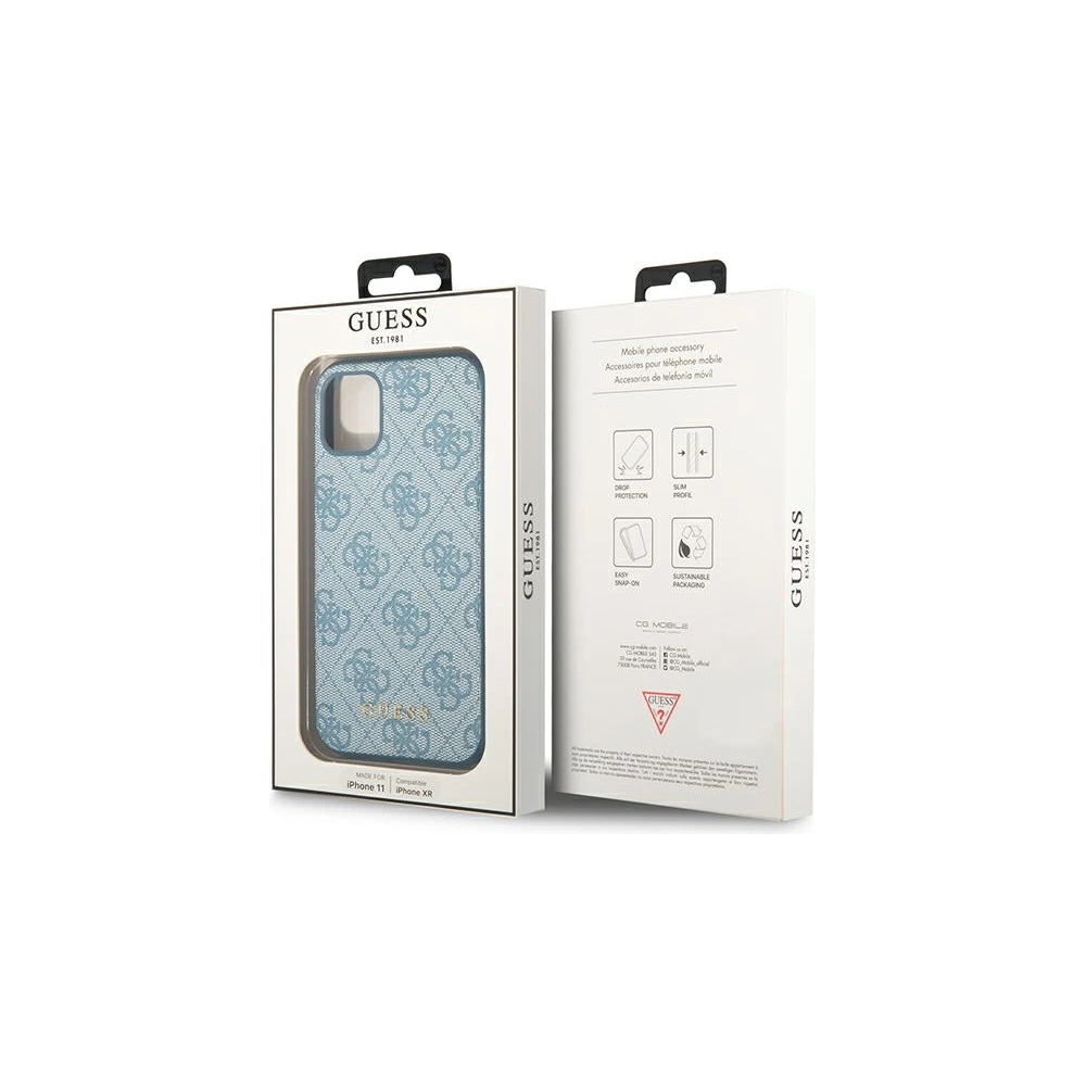 Hurtownia GSM - Etui Guess GUHCN61G4GFBL Apple iPhone 11 modrý/blue hard case 4G Metal Gold Logo - GUE1827BLU - {ean13} - Hurt
