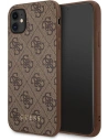 Etui Guess GUHCN61G4GFBR Apple iPhone 11 brązowy/brown hard case 4G Metal Gold Logo