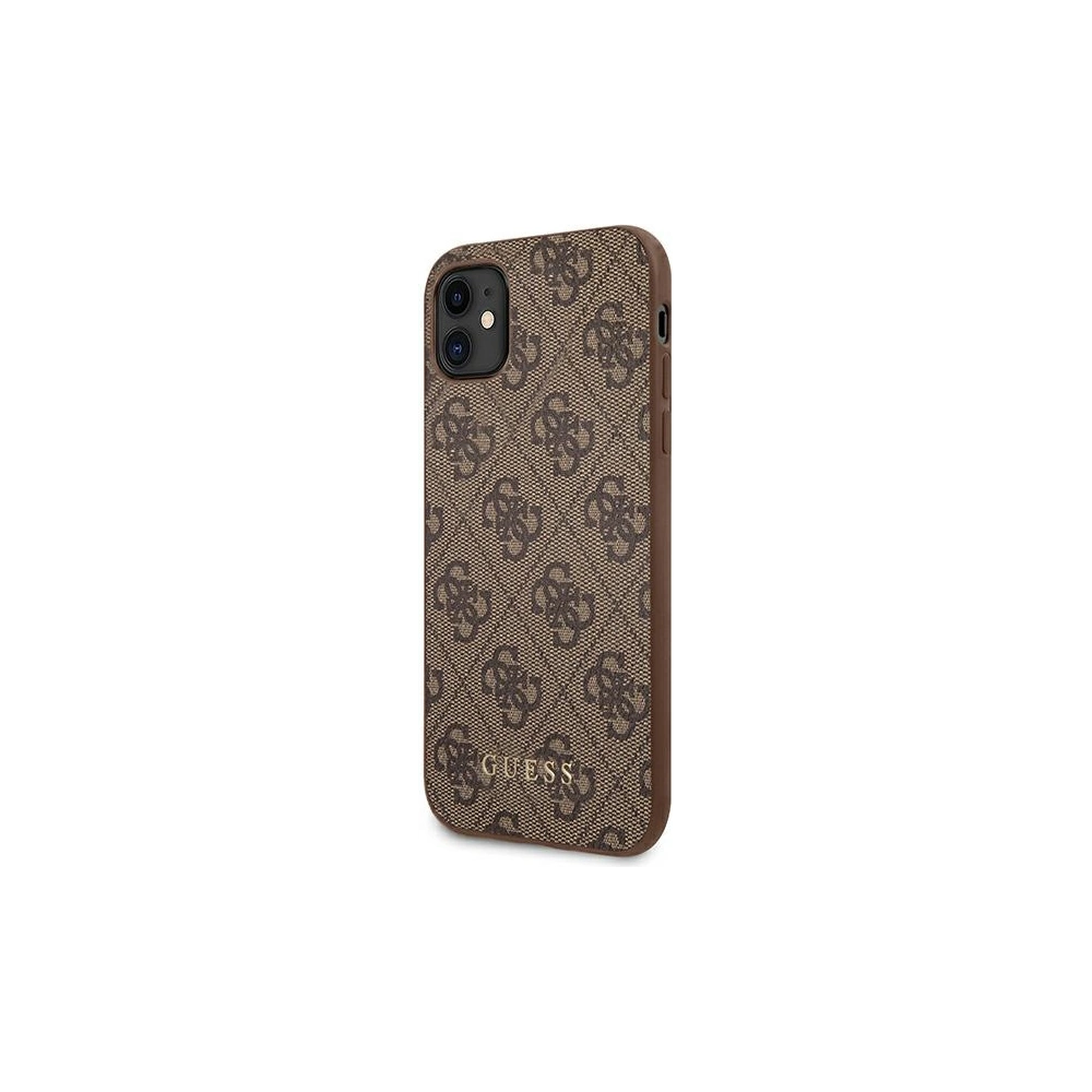 Hurtownia GSM - Etui Guess GUHCN61G4GFBR Apple iPhone 11 hnědý/brown hard case 4G Metal Gold Logo - GUE1828BR - {ean13} - Hurt