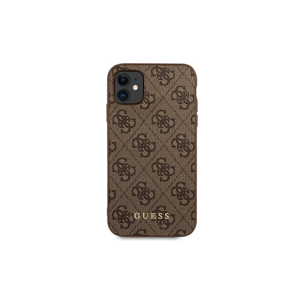 Hurtownia GSM - Etui Guess GUHCN61G4GFBR Apple iPhone 11 hnědý/brown hard case 4G Metal Gold Logo - GUE1828BR - {ean13} - Hurt