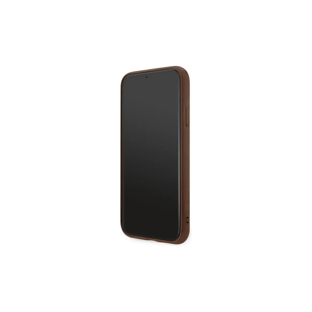 Hurtownia GSM - Etui Guess GUHCN61G4GFBR Apple iPhone 11 hnědý/brown hard case 4G Metal Gold Logo - GUE1828BR - {ean13} - Hurt