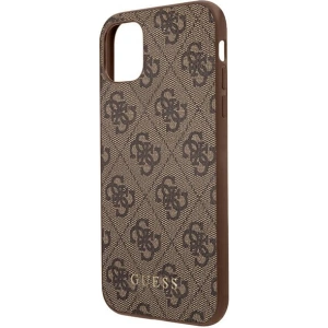 Hurtownia GSM - Etui Guess GUHCN61G4GFBR Apple iPhone 11 brązowy/brown hard case 4G Metal Gold Logo - GUE1828BR - {ean13} - Hurt