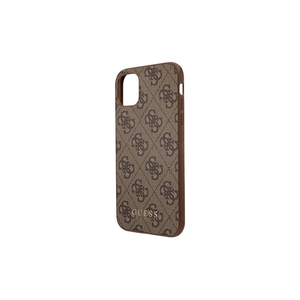 Hurtownia GSM - Etui Guess GUHCN61G4GFBR Apple iPhone 11 hnědý/brown hard case 4G Metal Gold Logo - GUE1828BR - {ean13} - Hurt