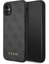 Hurtownia GSM - Etui Guess GUHCN61G4GFGR Apple iPhone 11 szary/grey hard case 4G Metal Gold Logo - GUE1829GRY - {ean13} - Hurt