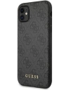 Hurtownia GSM - Etui Guess GUHCN61G4GFGR Apple iPhone 11 szary/grey hard case 4G Metal Gold Logo - GUE1829GRY - {ean13} - Hurt