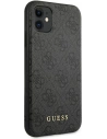 Hurtownia GSM - Etui Guess GUHCN61G4GFGR Apple iPhone 11 szary/grey hard case 4G Metal Gold Logo - GUE1829GRY - {ean13} - Hurt