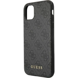 Hurtownia GSM - Etui Guess GUHCN61G4GFGR Apple iPhone 11 szary/grey hard case 4G Metal Gold Logo - GUE1829GRY - {ean13} - Hurt