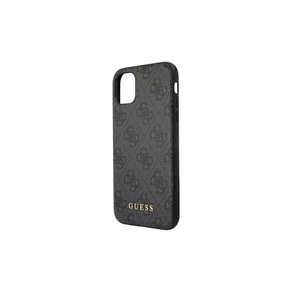 Hurtownia GSM - Etui Guess GUHCN61G4GFGR Apple iPhone 11 šedé/grey hard case 4G Metal Gold Logo - GUE1829GRY - {ean13} - Hurt