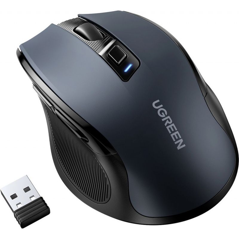 Ugreen Distributor - 6941876227099 - UGR1323BLK - UGREEN MU006 USB optical wireless mouse 2.4GHz 4000DPI black - B2B homescreen