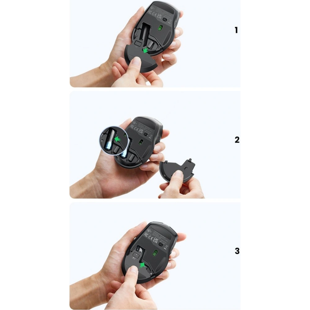 UGREEN MU006 USB optical wireless mouse 2.4GHz 4000DPI black