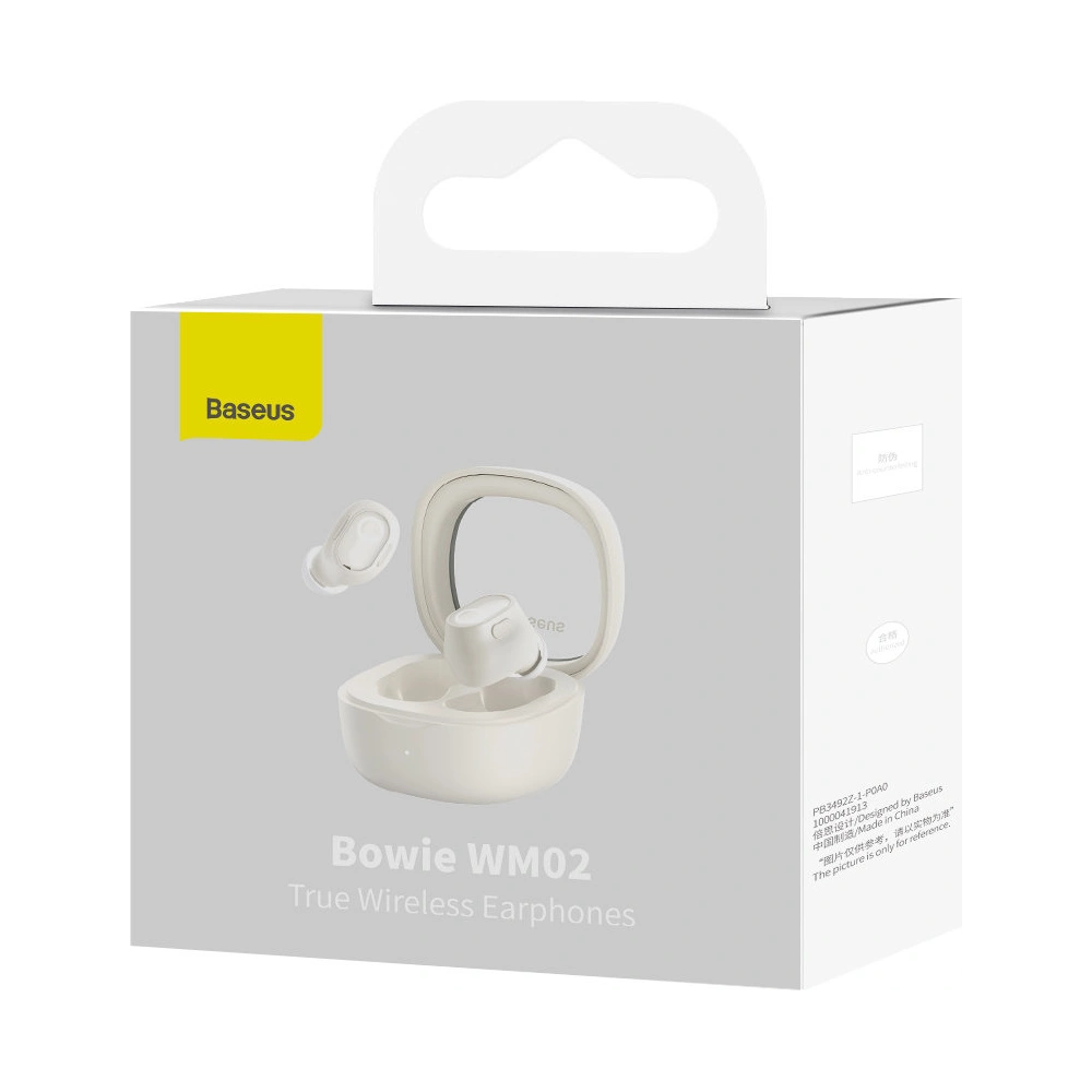 Hurtownia GSM - Słuchawki TWS Baseus Bowie WM02 Bluetooth 5.3 biały - BSU3380WHT - {ean13} - Hurt