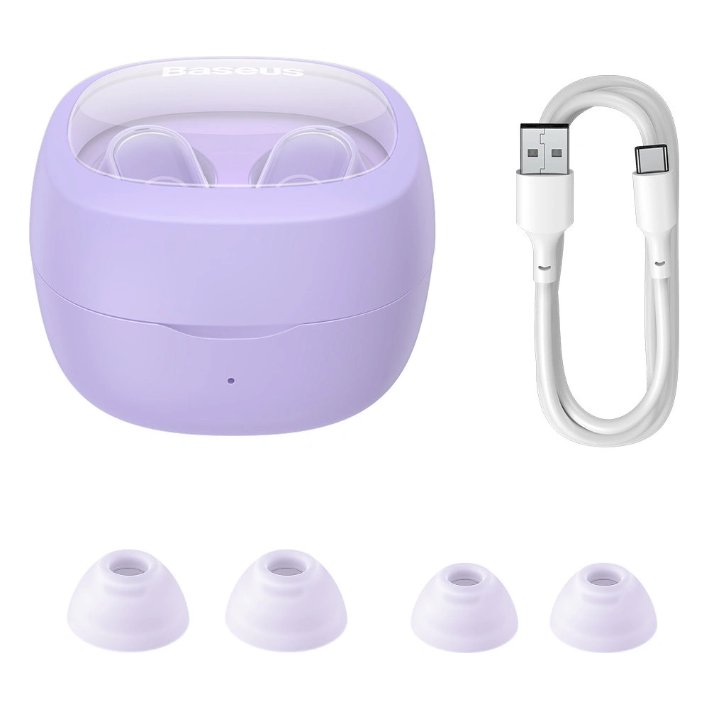 Wholesale Baseus Bowie WM02 TWS Bluetooth 5.3 wireless headphones purple - BSU3381PRP - {ean13} - Hurt