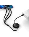 Kabel Baseus Bright Mirror 2 3w1 USB-A - microUSB + Lightning + USB-C 3.5A 1.1m černý