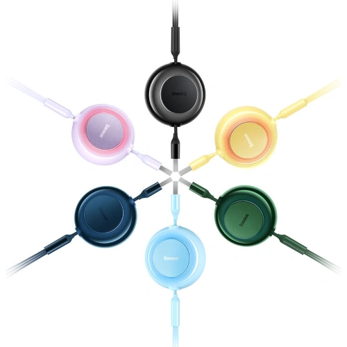 Kabel Baseus Bright Mirror 2 3w1 USB-A - microUSB + Lightning + USB-C 3.5A 1.1m czarny