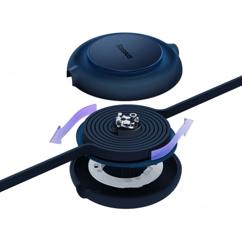 Kabel Baseus Bright Mirror 2 3w1 USB-A - microUSB + Lightning + USB-C 3.5A 1.1m granatowy