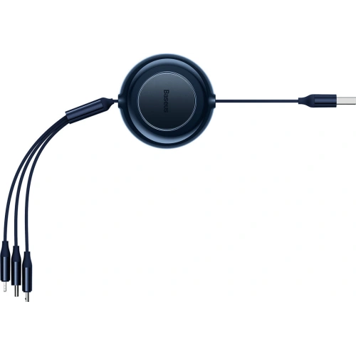 Kabel Baseus Bright Mirror 2 3w1 USB-A - microUSB + Lightning + USB-C 3.5A 1.1m granatowy